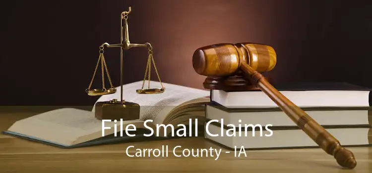 File Small Claims Carroll County - IA
