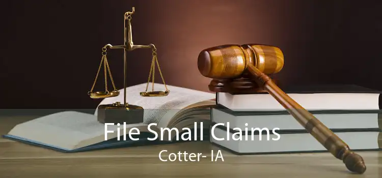 File Small Claims Cotter- IA