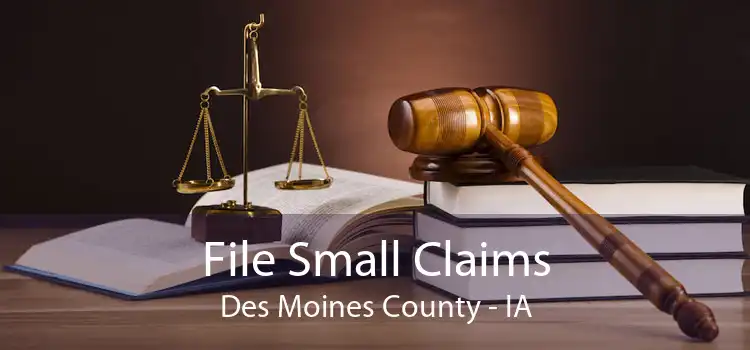 File Small Claims Des Moines County - IA
