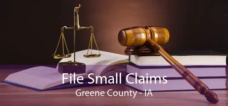 File Small Claims Greene County - IA