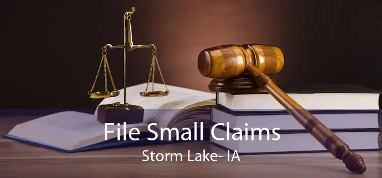File Small Claims Storm Lake- IA