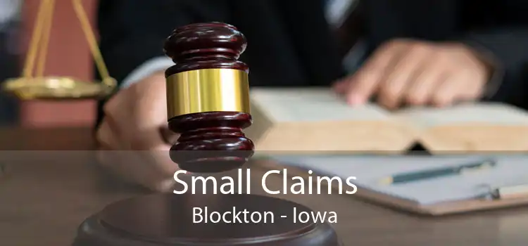 Small Claims Blockton - Iowa