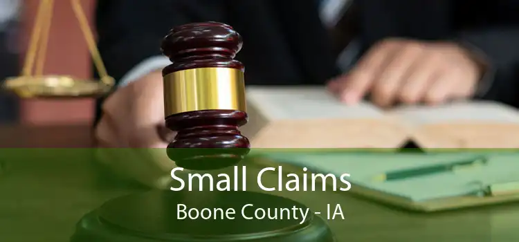 Small Claims Boone County - IA