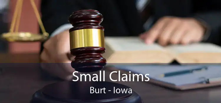 Small Claims Burt - Iowa