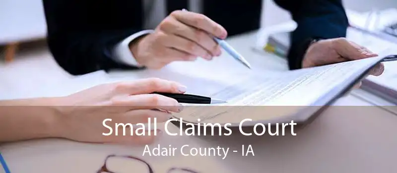 Small Claims Court Adair County - IA