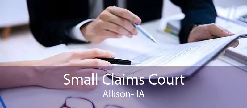 Small Claims Court Allison- IA