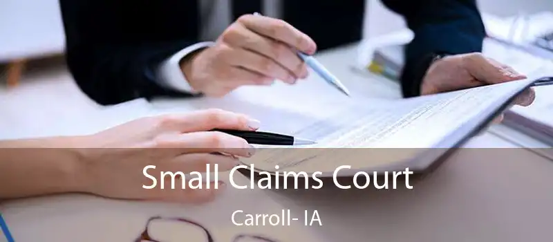  Small Claims Court Carroll- IA