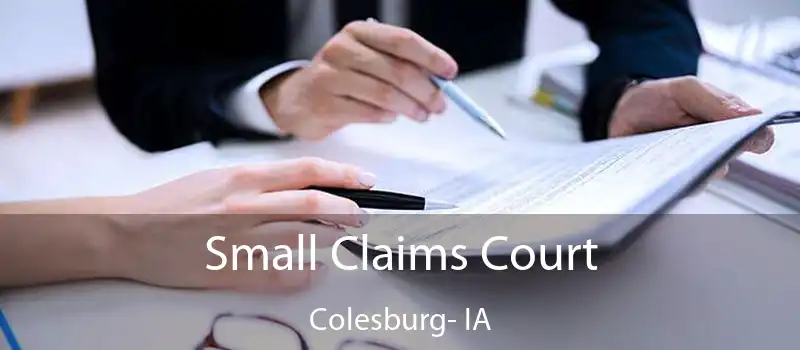  Small Claims Court Colesburg- IA