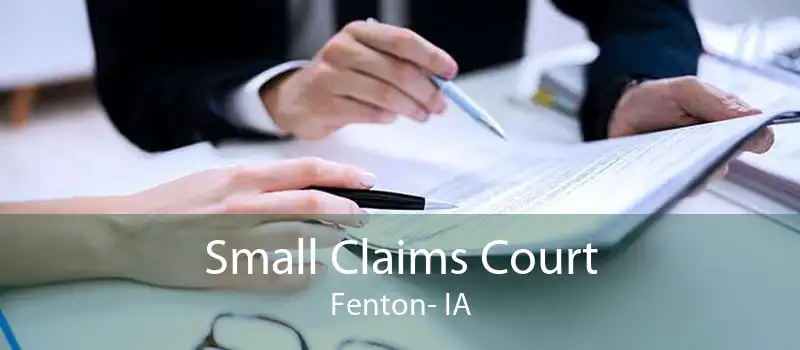 Small Claims Court Fenton- IA