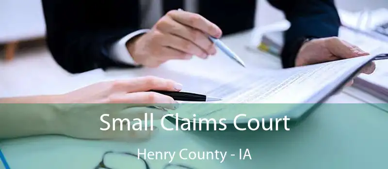 Small Claims Court Henry County - IA