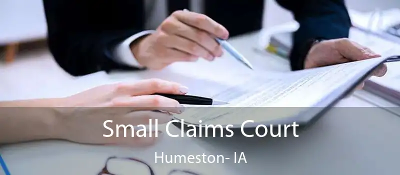  Small Claims Court Humeston- IA