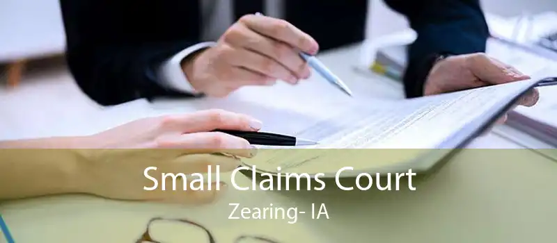 Small Claims Court Zearing- IA