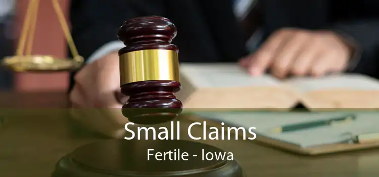 Small Claims Fertile - Iowa