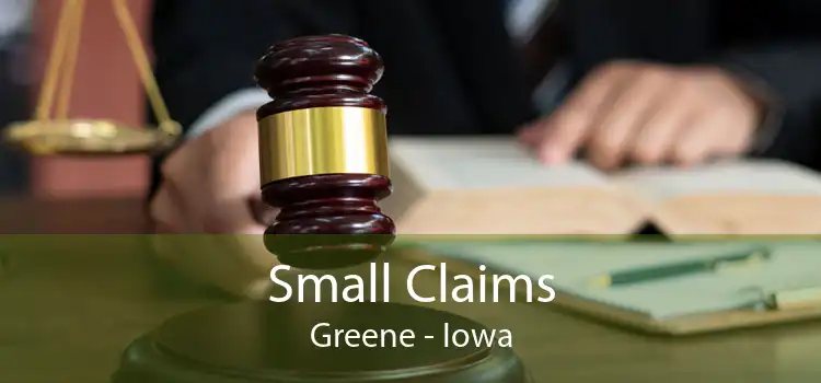 Small Claims Greene - Iowa