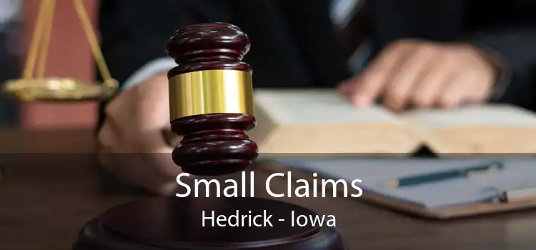 Small Claims Hedrick - Iowa