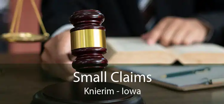 Small Claims Knierim - Iowa