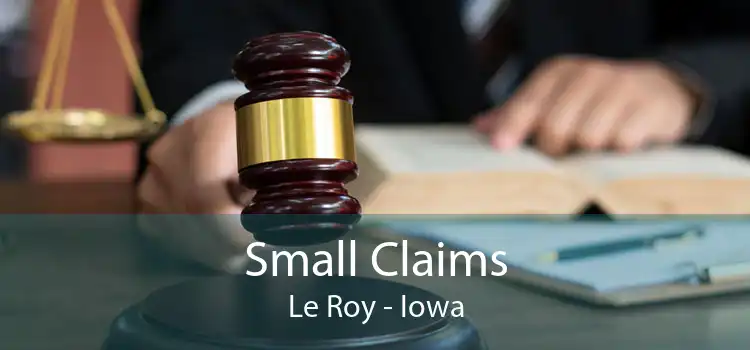 Small Claims Le Roy - Iowa