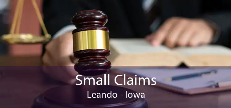 Small Claims Leando - Iowa