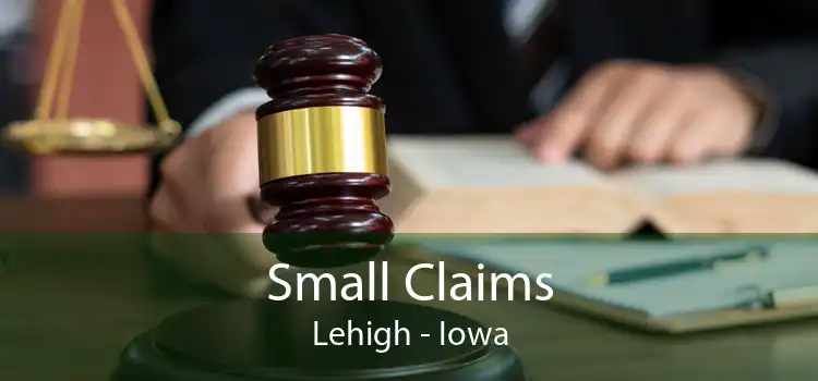 Small Claims Lehigh - Iowa