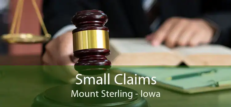 Small Claims Mount Sterling - Iowa