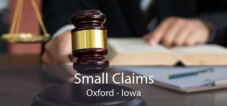 Small Claims Oxford - Iowa