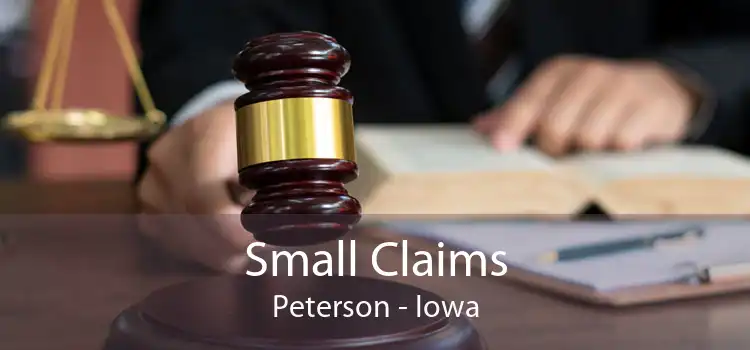 Small Claims Peterson - Iowa