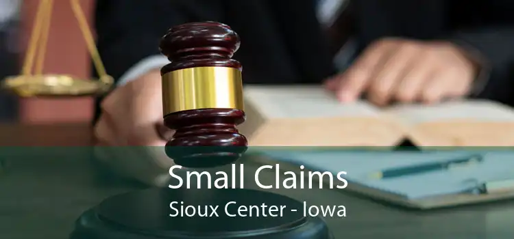 Small Claims Sioux Center - Iowa