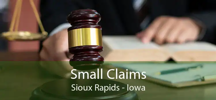 Small Claims Sioux Rapids - Iowa
