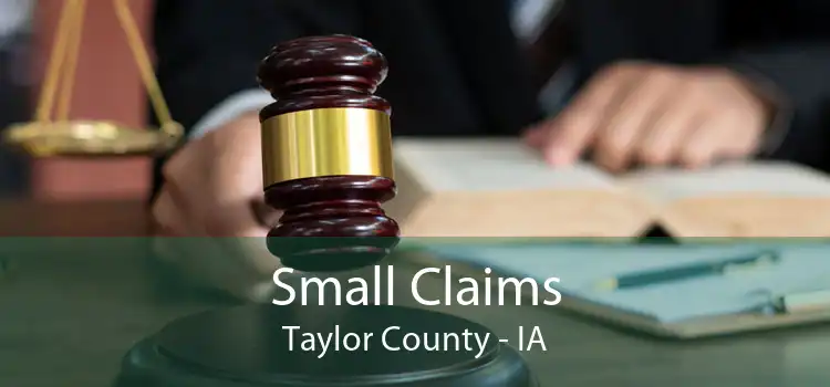 Small Claims Taylor County - IA