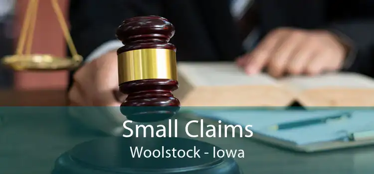 Small Claims Woolstock - Iowa